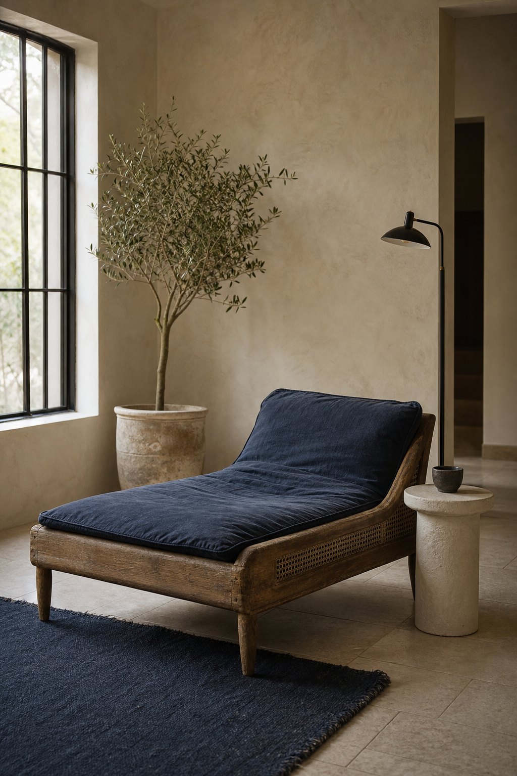 The indoor olive tree, and the window it demands