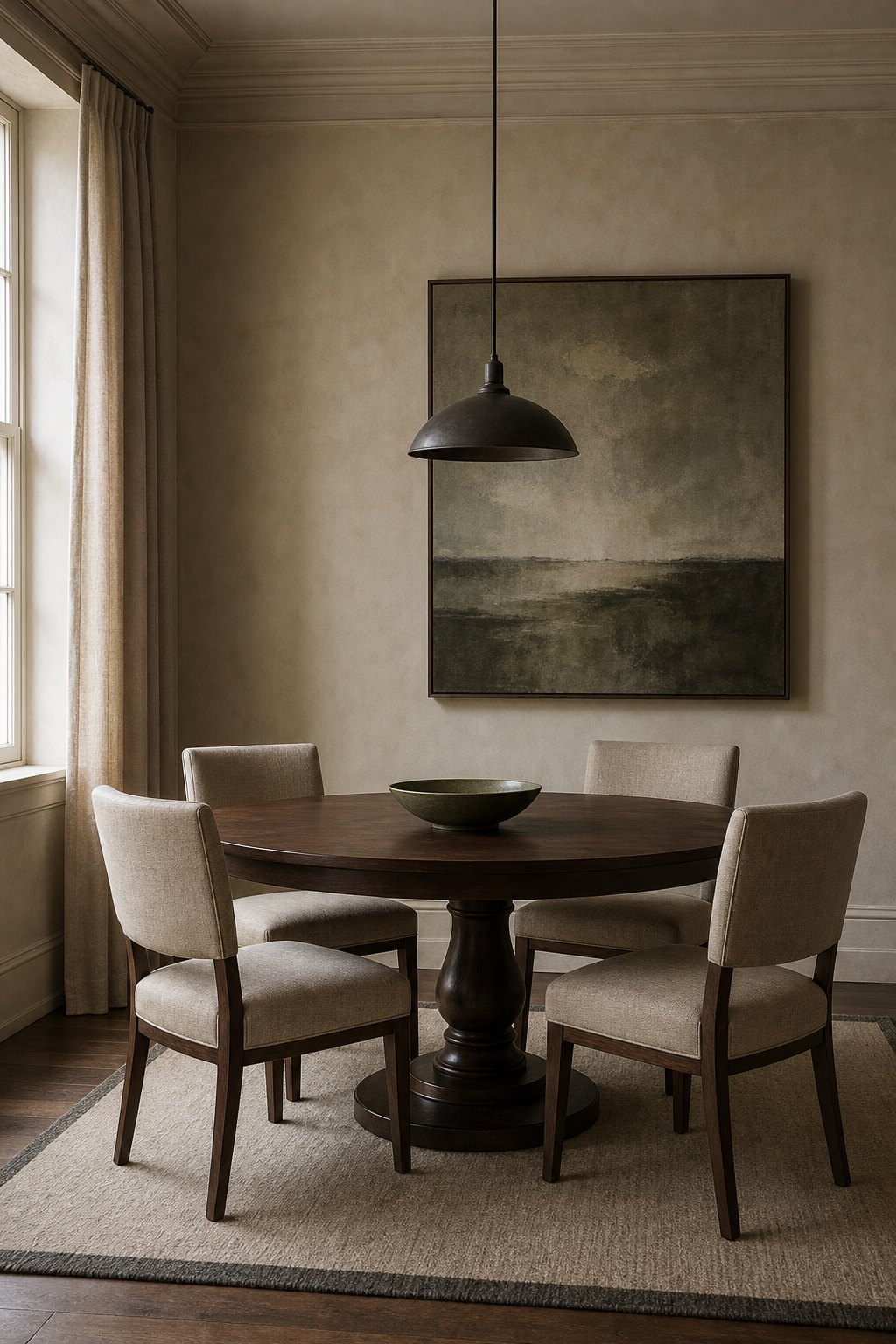The Round Pedestal Dining Table