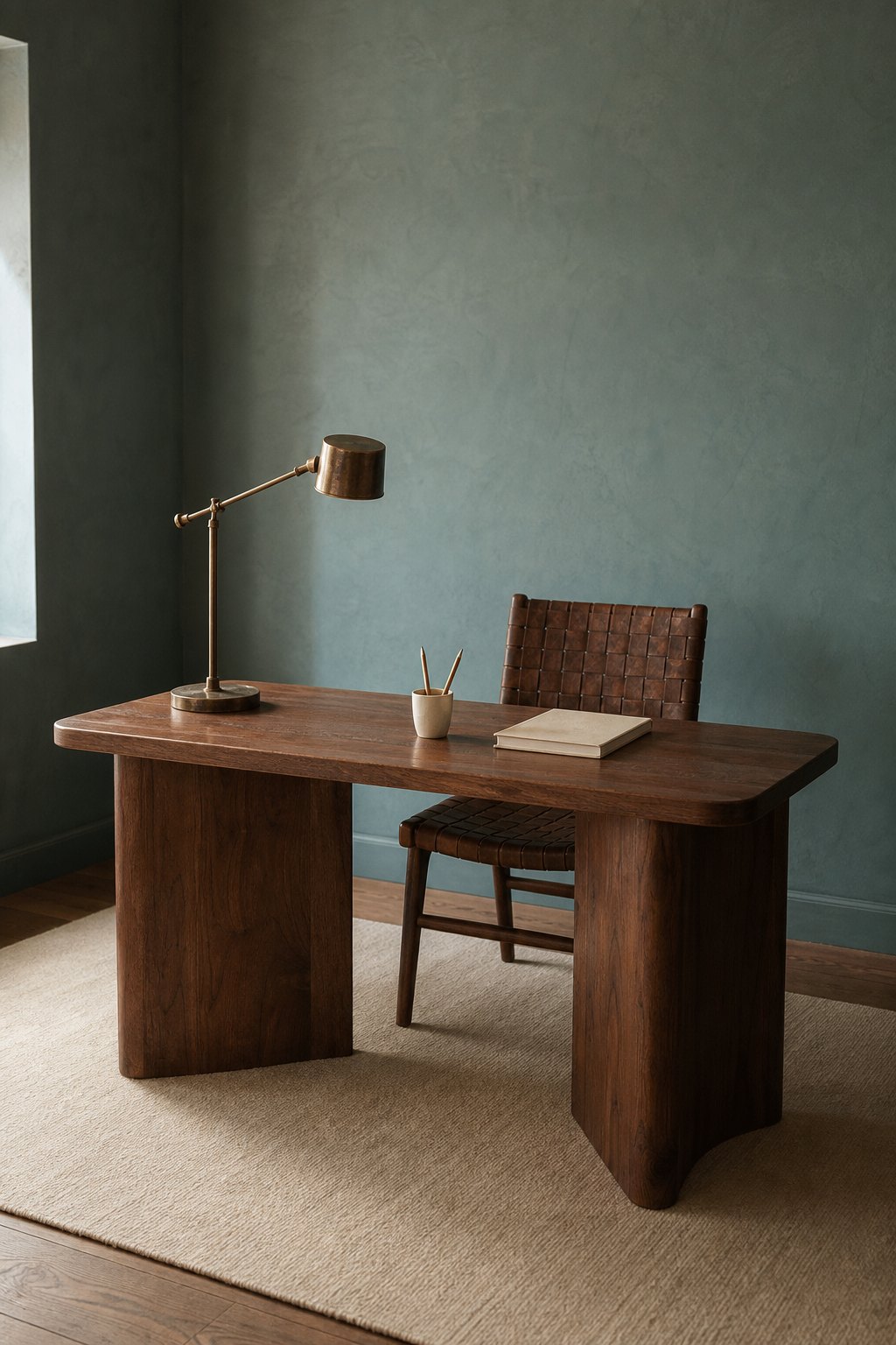 The Solid Wood Desk for the Home Office